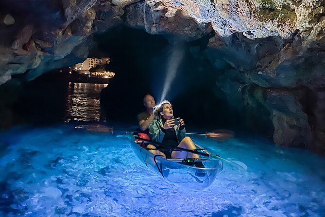 Transparent Kayak Night Glow Experience from Pula - What the glowing kayak actually feels like