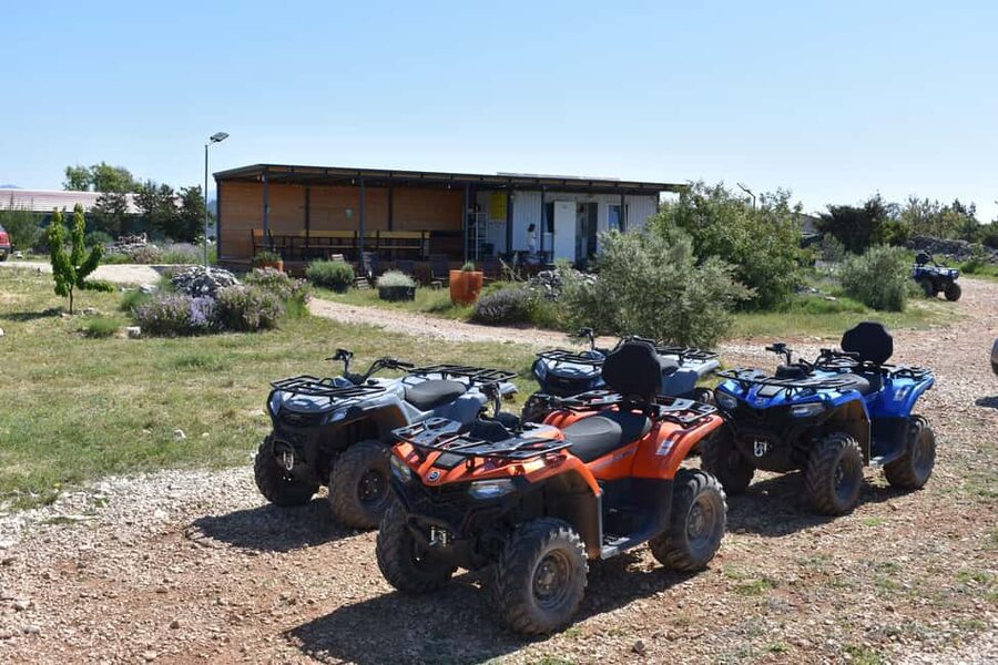 Trogir, Žedno: Čiovo Island 100% Off-Road Quad ATV Tour - The eastern viewpoint opens toward Split
