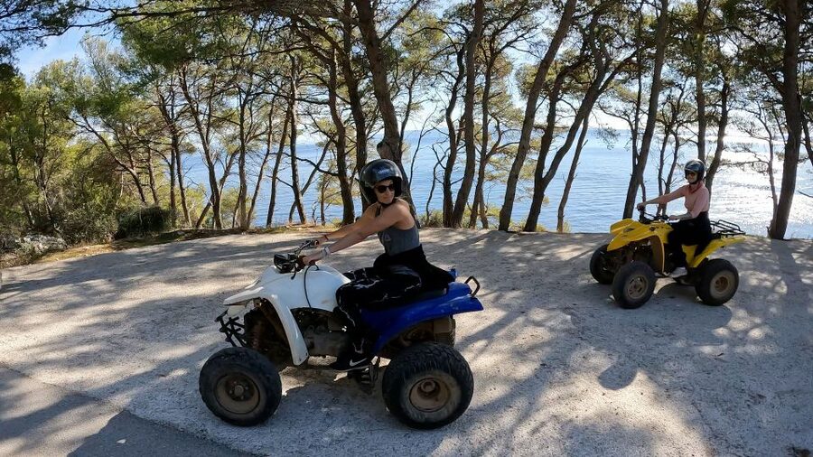 Trogir, Žedno: Čiovo Island 100% Off-Road Quad ATV Tour - The longer route adds a southern beach and swimming break