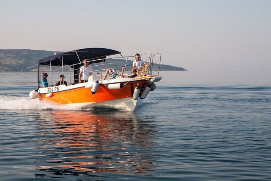 Wild Bays of Krk Island: A private half day boat tour - Leaving Punat Harbour on a Private Speedboat
