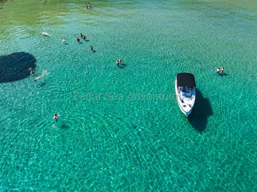 Zadar: Island Hopping Speedboat Adventure with Aperol Spritz - Stop three: a short final taste of island life